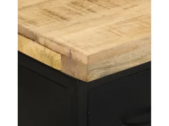 Aparador de madera de mango rugosa 47x35x76 cm