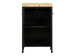 Aparador de madera de mango rugosa 47x35x76 cm