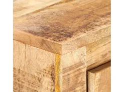 Aparador de madera de mango rugosa 59x33x75 cm