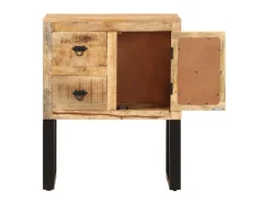 Aparador de madera de mango maciza 60x30x76 cm ES68292