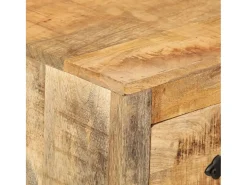 Aparador de madera de mango maciza 60x30x76 cm