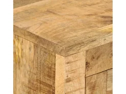 Aparador de madera de mango rugosa 110x30x74 cm