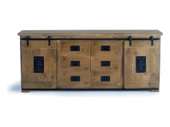 Aparador de madera de mango y negro