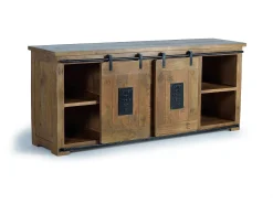 Aparador de madera de mango y negro