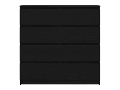 Aparador de madera de roble negro 100x35x99 cm
