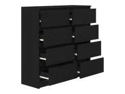 Aparador de madera de roble negro 100x35x99 cm