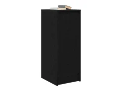Aparador de madera de roble negro 29,5x34x76 cm