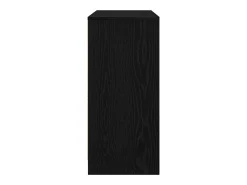 Aparador de madera de roble negro 85x34x76 cm