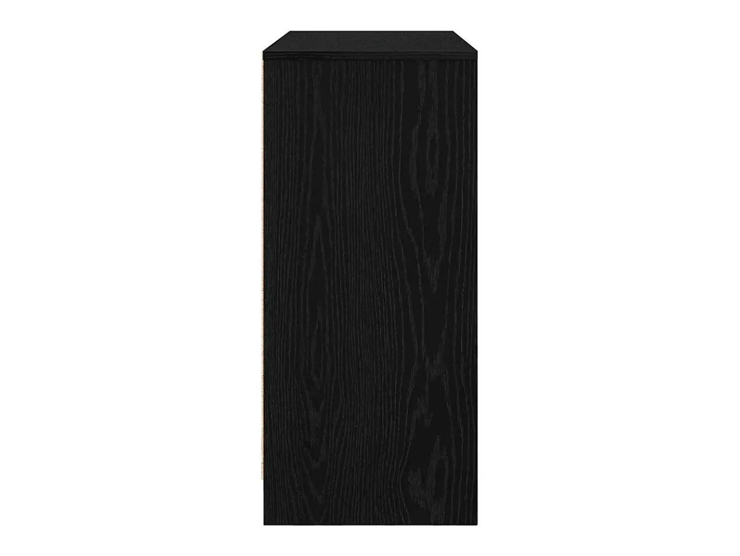 Aparador de madera de roble negro 85x34x76 cm
