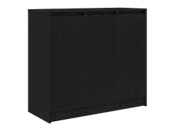 Aparador de madera de roble negro 85x34x76 cm
