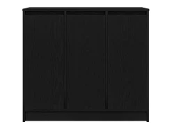 Aparador de madera de roble negro 85x34x76 cm