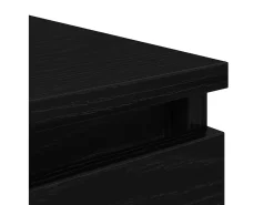 Aparador de madera de roble negro 37,5x35x76 cm