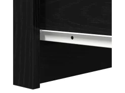 Aparador de madera de roble negro 37,5x35x76 cm