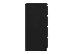 Aparador de madera de roble negro 37,5x35x76 cm
