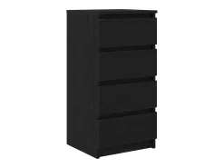 Aparador de madera de roble negro 37,5x35x76 cm