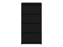Aparador de madera de roble negro 37,5x35x76 cm