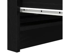Aparador de madera de roble negro 80x35x99 cm