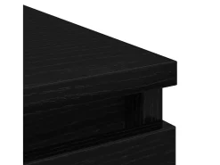Aparador de madera de roble negro 80x35x99 cm