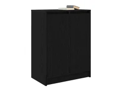 Aparador de madera de roble negro 57x34x76 cm