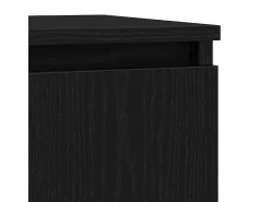 Aparador de madera de roble negro 57x34x76 cm