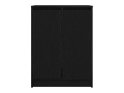 Aparador de madera de roble negro 57x34x76 cm