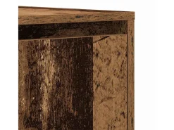 Aparador de madera envejecida 120x41x75 cm en madera de ingeniería