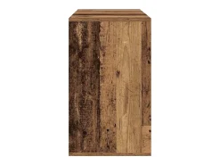 Aparador de madera envejecida 120x41x75 cm en madera de ingeniería