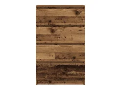 Aparador de madera ingeniería madera envejecida 60x35x98,5cm