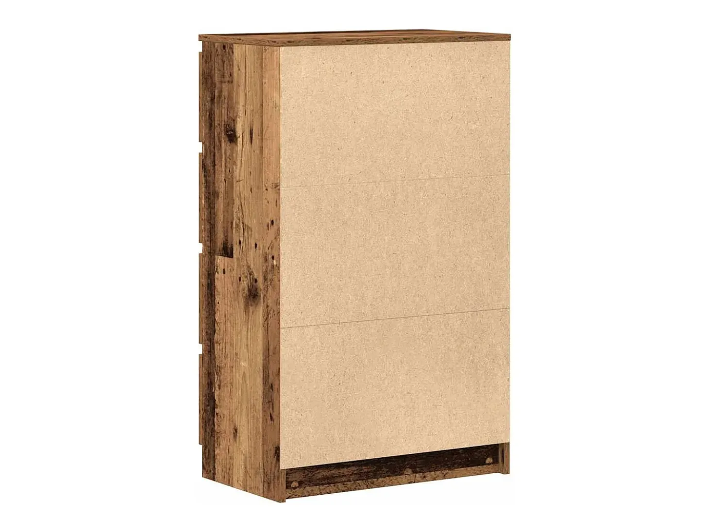 Aparador de madera ingeniería madera envejecida 60x35x98,5cm