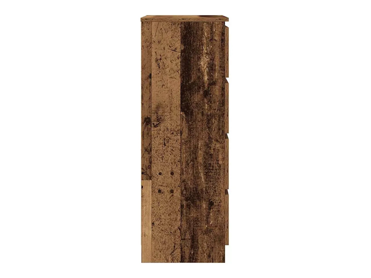 Aparador de madera ingeniería madera envejecida 60x35x98,5cm