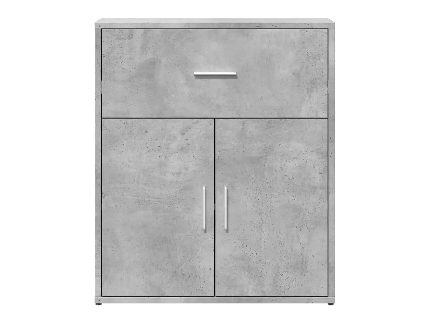 Aparador de madera ingeniería 2 uds gris hormigón 60x31x70 cm ES331395