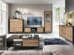 Aparador de madera laminada de 2 puertas 104x77 cm