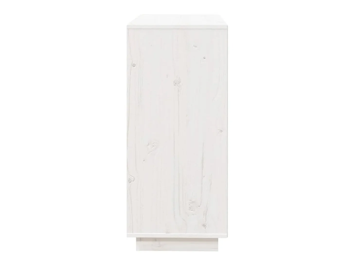 Aparador de madera maciza de pino blanco 74x35x80 cm