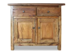 Aparador de madera maciza reciclada 75x30x65 cm