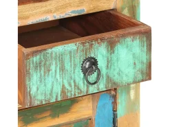 Aparador de madera maciza reciclada 70x35x65 cm