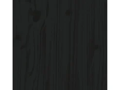 Aparador de madera maciza de pino negro 34x40x75 cm