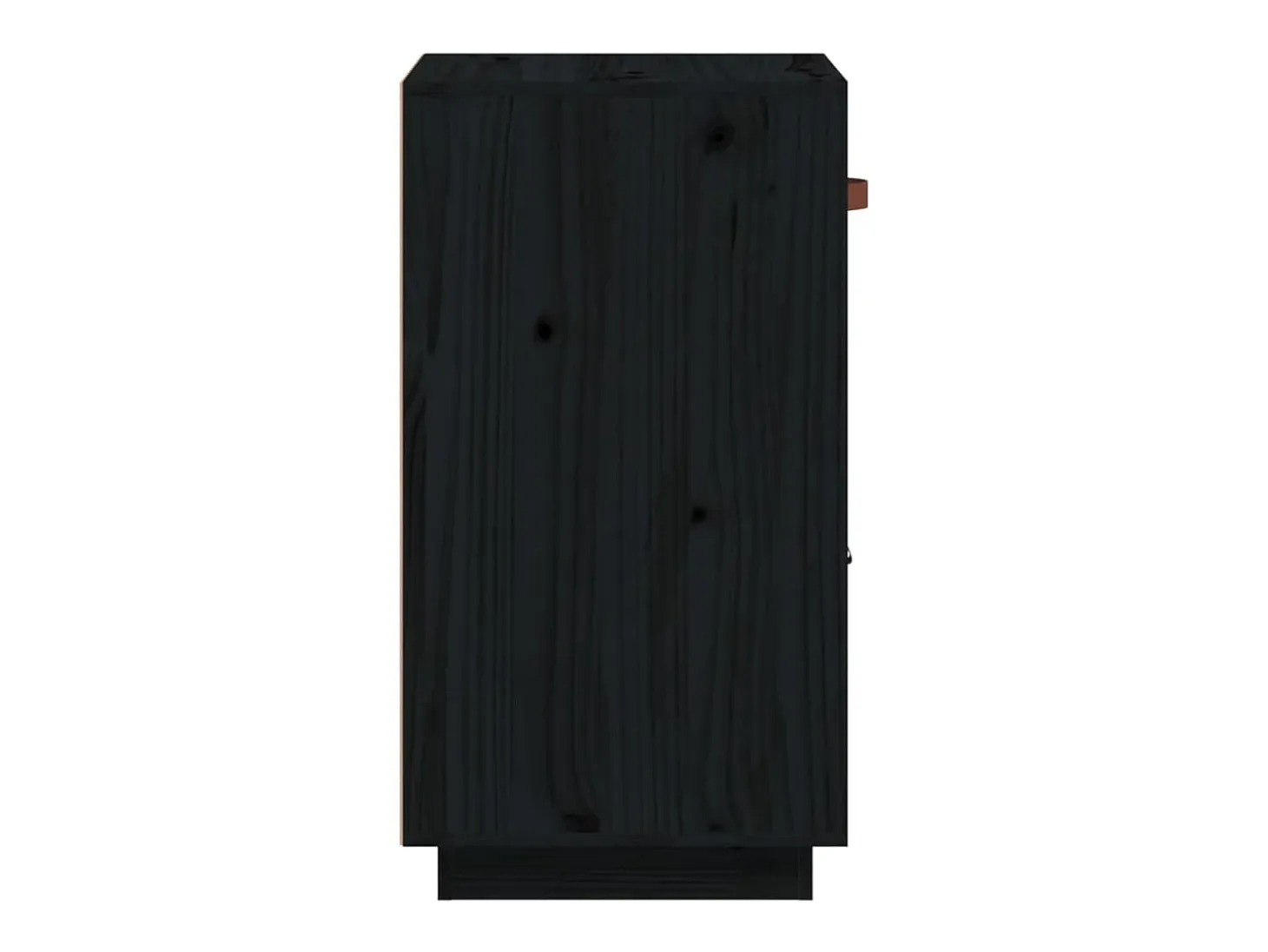 Aparador de madera maciza de pino negro 34x40x75 cm