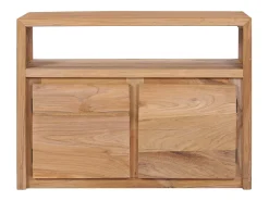 Aparador de madera maciza de teca 80x30x60 cm
