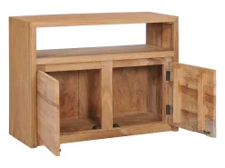 Aparador de madera maciza de teca 80x30x60 cm