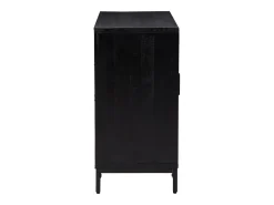 Aparador de madera maciza de pino negro 75x35x70 cm