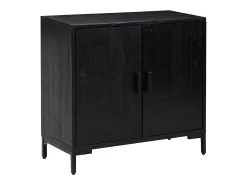 Aparador de madera maciza de pino negro 75x35x70 cm