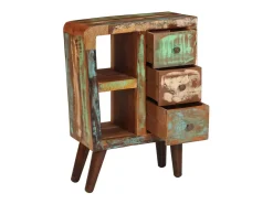 Aparador de madera maciza reciclada 55x30x80 cm