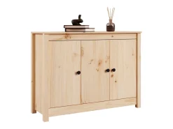 Aparador de madera maciza de pino 110x35x74 cm