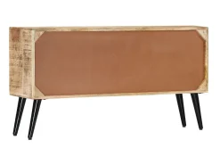 Aparador de madera maciza de mango 118x30x62 cm ES62018