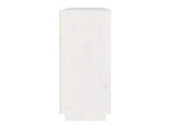 Aparador de madera maciza de pino blanco 110x34x75 cm ES81960