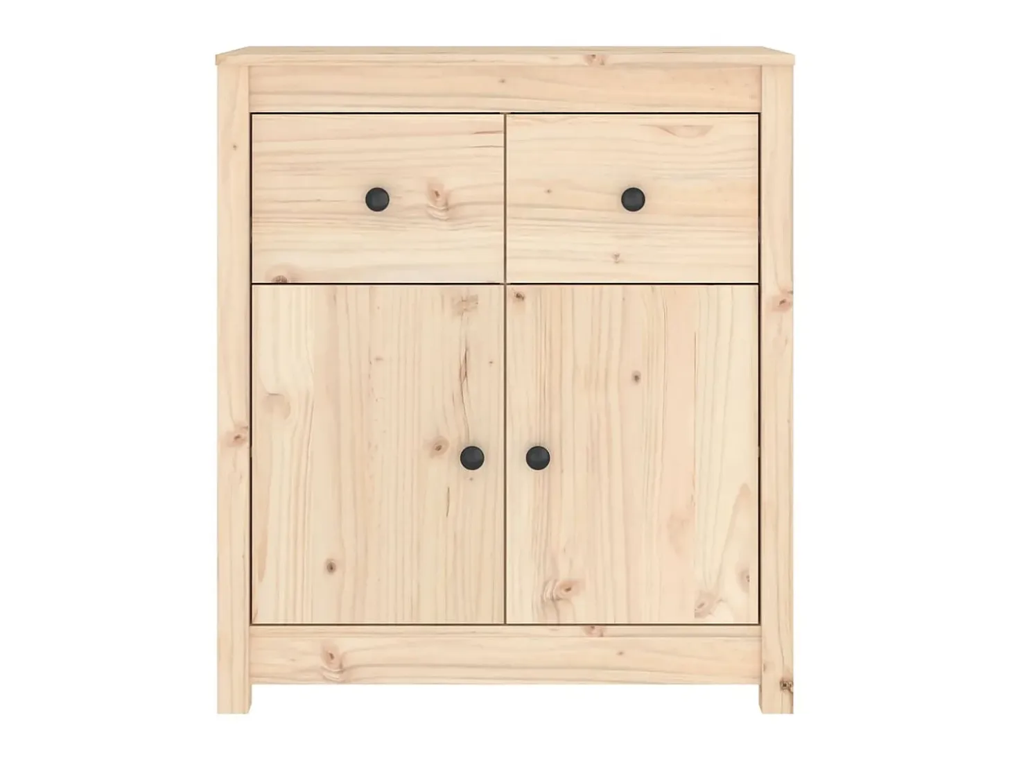 Aparador de madera maciza de pino 70x35x80 cm ES88594