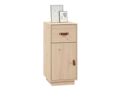 Aparador de madera maciza de pino 34x40x75 cm ES170364