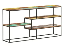 Aparador de madera maciza reciclada 150x30x75 cm