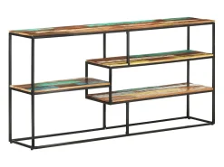Aparador de madera maciza reciclada 150x30x75 cm