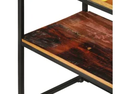 Aparador de madera maciza reciclada 150x30x75 cm
